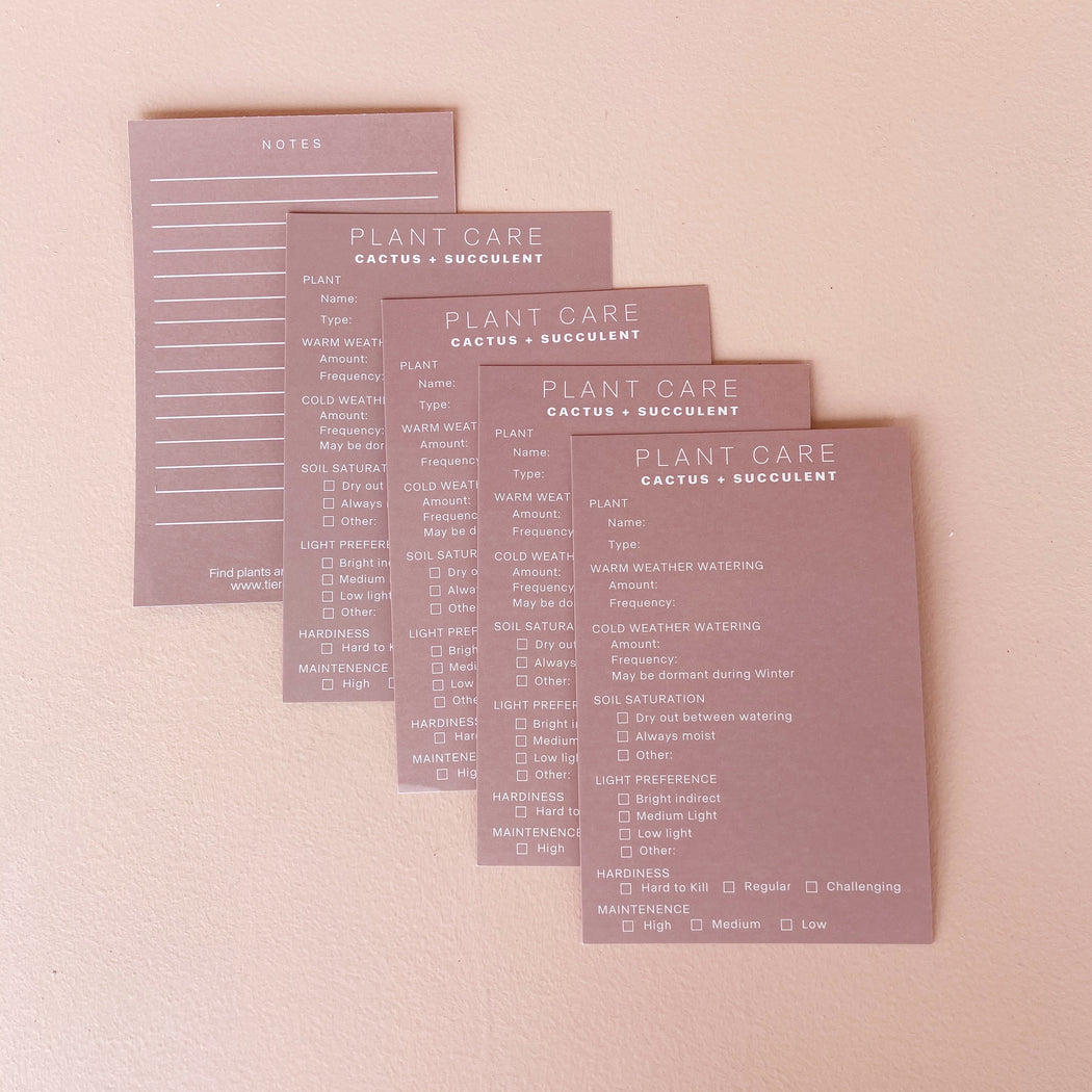 Personalizable Plant Care Cards; Plant Tools.