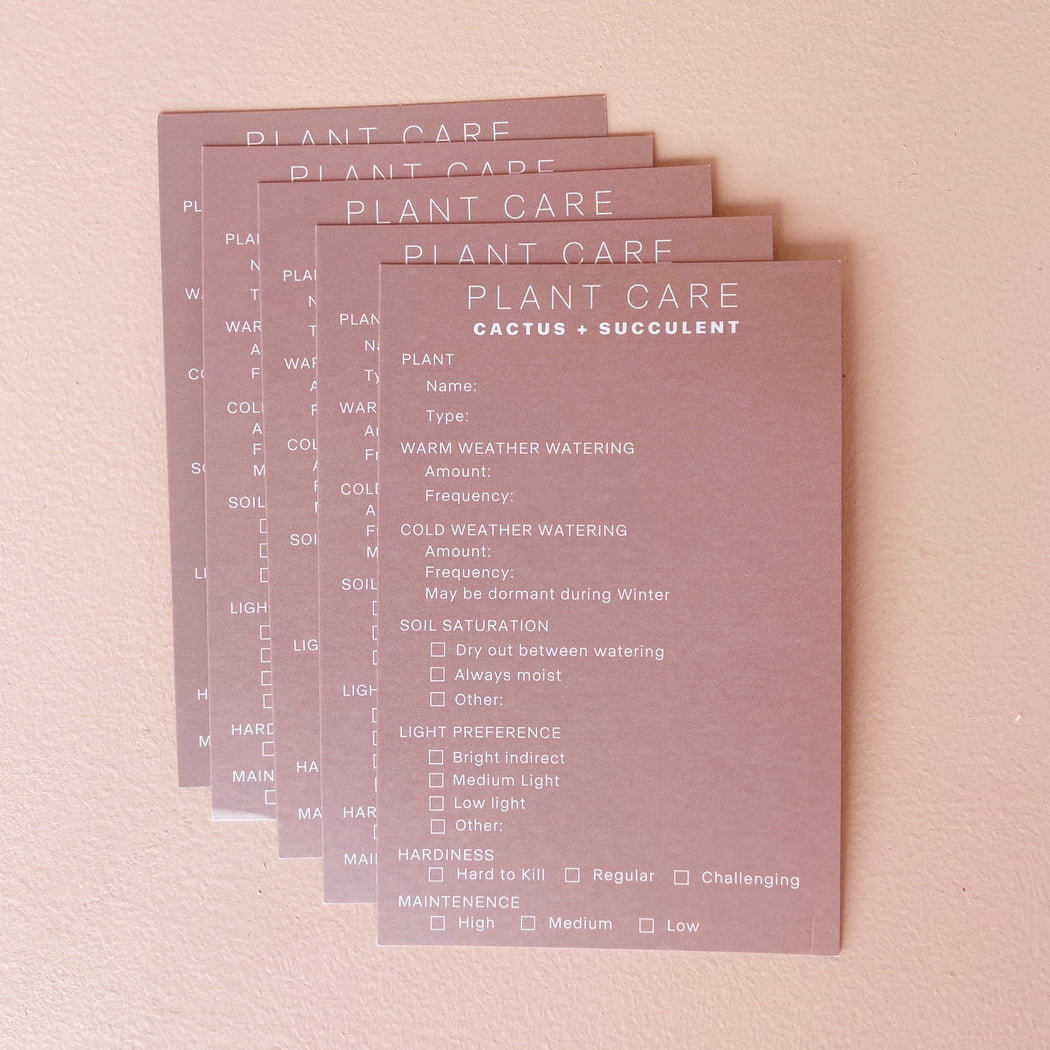 Personalizable Plant Care Cards; Plant Tools.