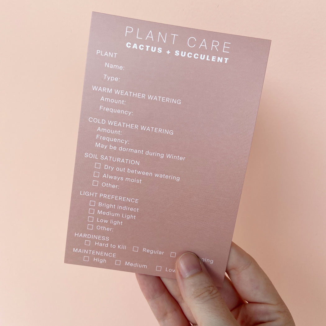 Personalizable Plant Care Cards; Plant Tools.
